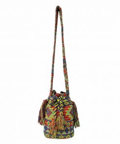 Χειροποίητη τσάντα πουγκί Mochila Λαχανί Ρ105