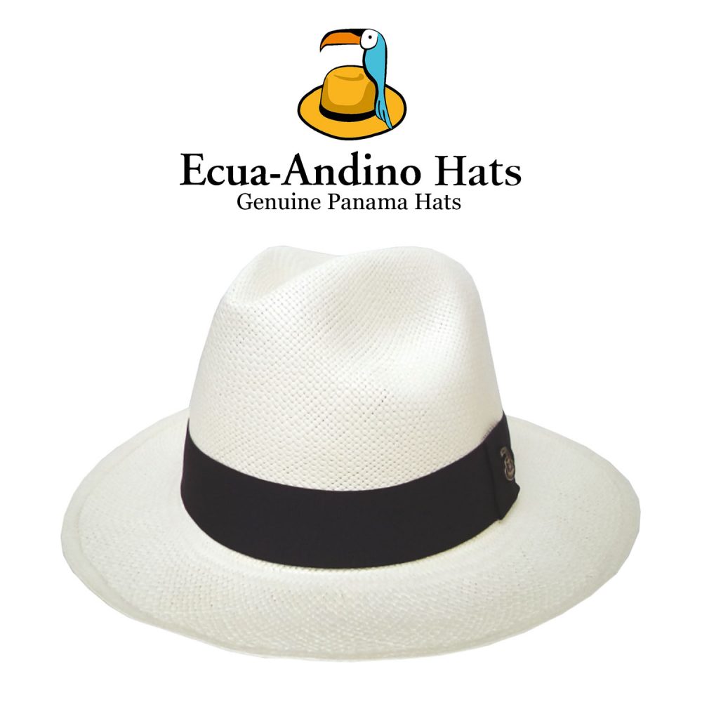 Καπέλο Panama Ecua-Andino Λευκό κορδέλα Μ171