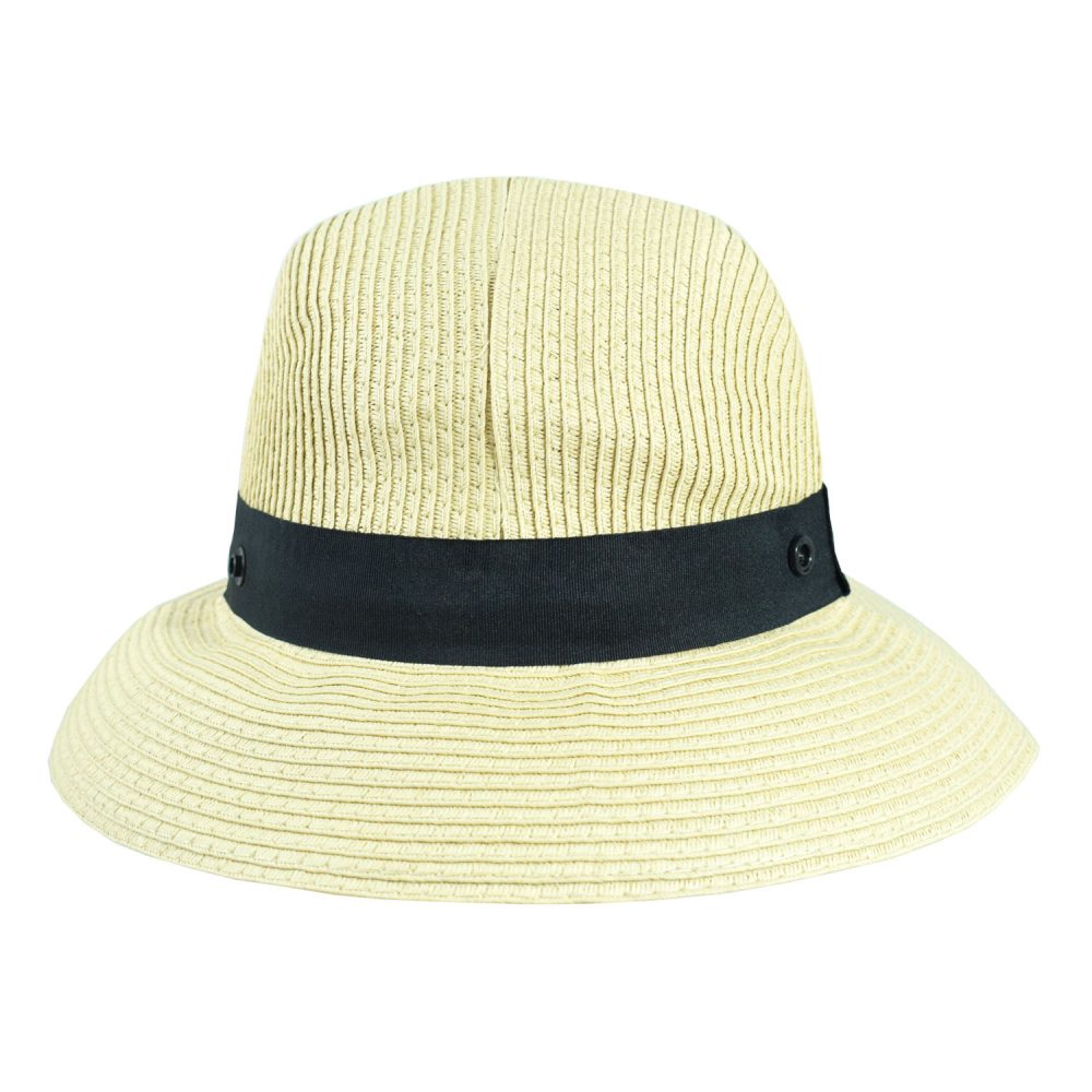 Καπέλο γυναικείο κώνος ψάθινο Μπεζ Μ288