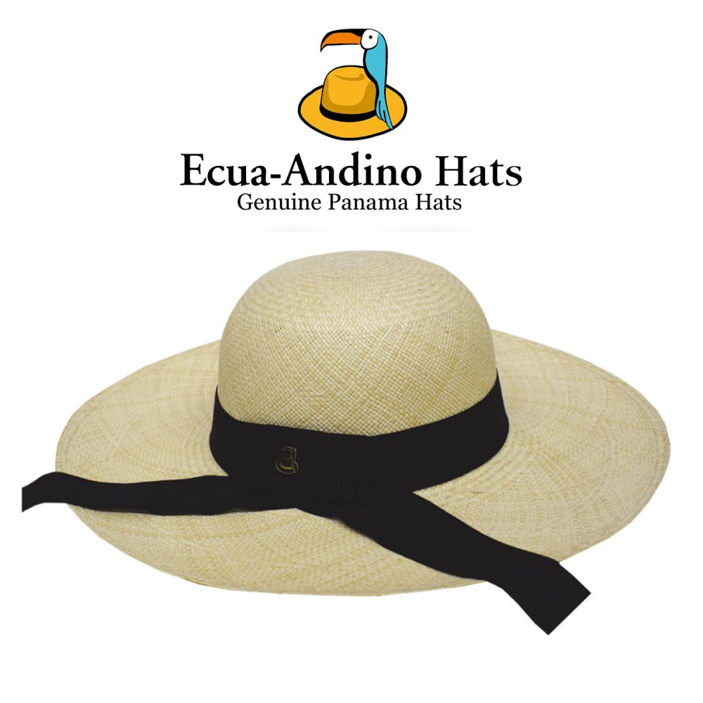 Καπέλο Panama Ecua-Andino Φυσικό με μαύρη κορδέλα Μ3082