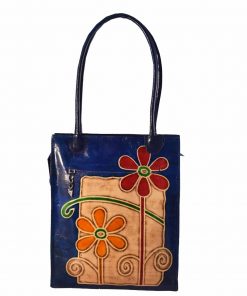 Leather Bag with flowers 1511