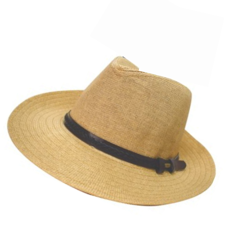 Καπέλο Republico ανδρικό μπεζ σκούρο με καφέ ζωνάρι Μ5261