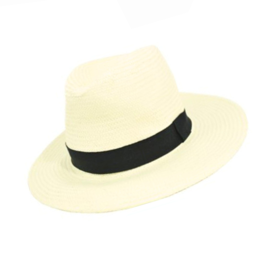 Καπέλο Style Panama πάγου με μαύρη κορδέλα M7501