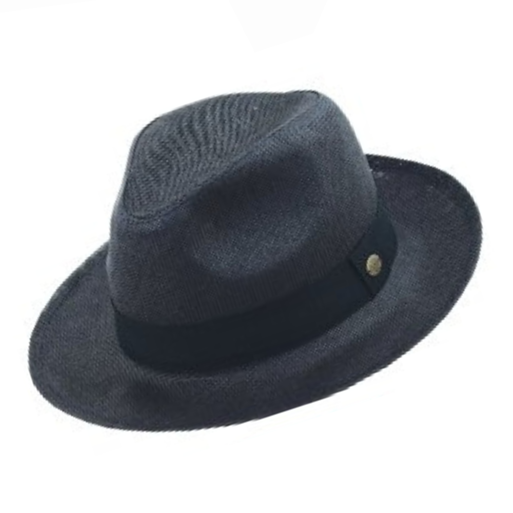 Καπέλο Style Panama μαύρο με μαύρη κορδέλα M5526