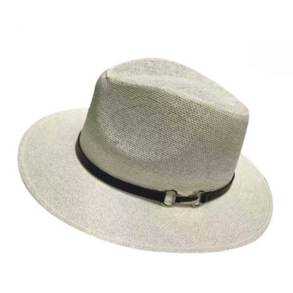 Καπέλο Republico ανδρικό λευκό κορδέλα μαύρη Μ5802