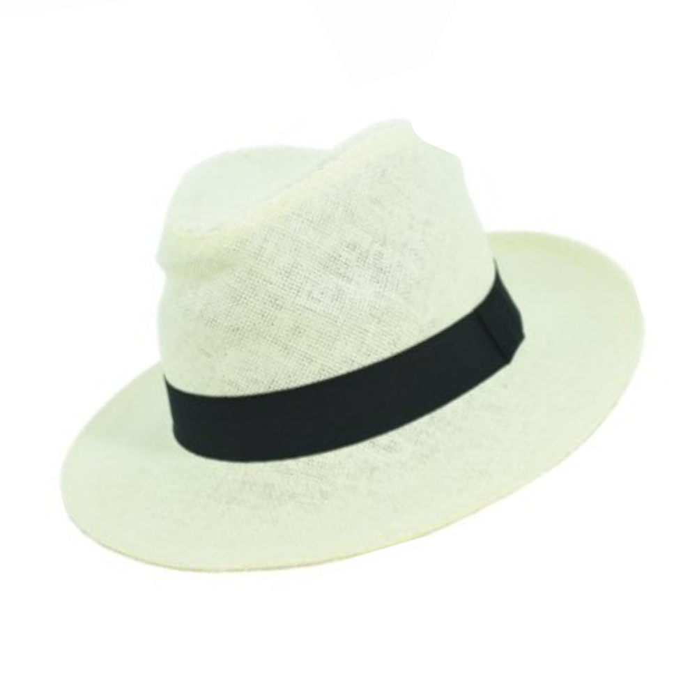 Καπέλο Style Panama πάγου με μαύρη κορδέλα M5520