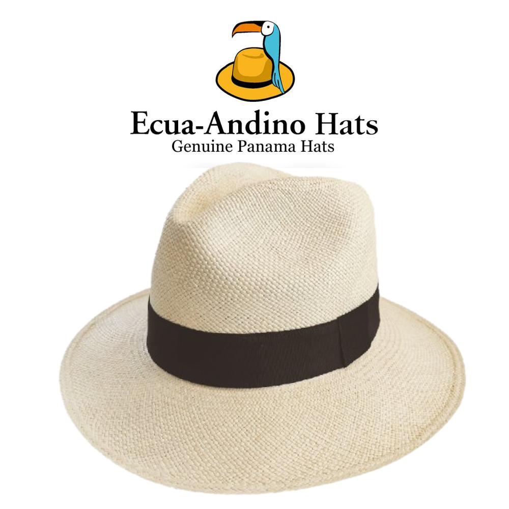 Καπέλο Panama Ecua-Andino φυσικό με μαύρη κορδέλα Μ3091