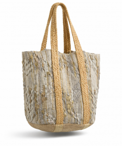 Γυναικεία Τσάντα Ώμου Πλεκτή γκρι κιτρινο